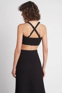 Livadi Braided Knit Top -Aje S23 21RE1295 LivadiBraidedKnitTop Black 21768 Aje D3 0331