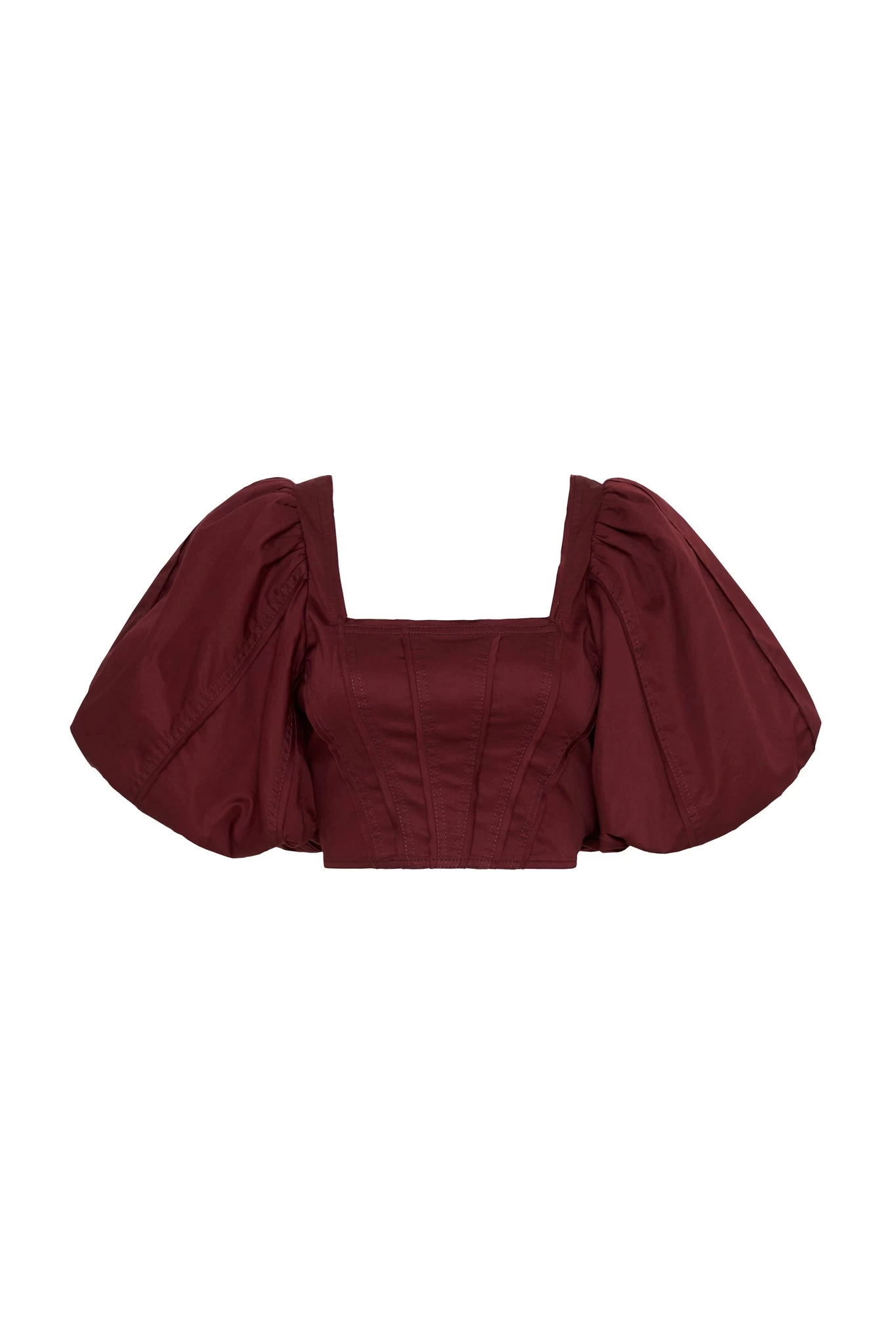 Sylvia Puff Sleeve Crop Top 2 Sylvia Puff Sleeve Crop Top - Image 2