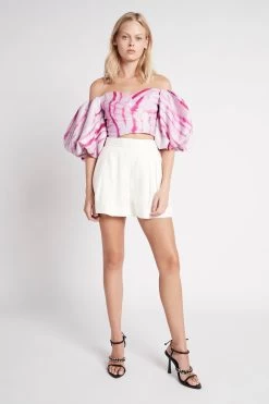 Introspect Off Shoulder Top -Aje S23 IntrospectOffShoulderTop22SU1566 RIPPLETIEDYE 22011 Aje 1049