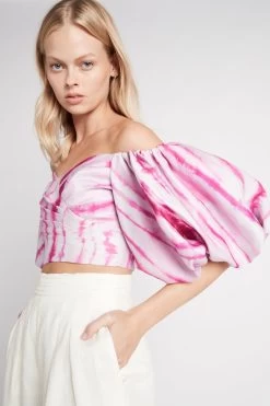 Introspect Off Shoulder Top -Aje S23 IntrospectOffShoulderTop22SU1566 RIPPLETIEDYE 22011 Aje 1057