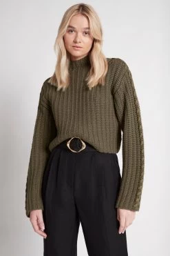Delphine Funnel Neck Knit Jumper