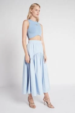 Cosmos Drawstring Midi Skirt -Aje S25 CosmosDrawstringMidiSkirt 22SU4123 SKYBLUE 22036 Aje 19675