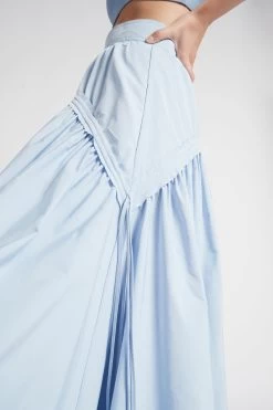 Cosmos Drawstring Midi Skirt -Aje S25 CosmosDrawstringMidiSkirt 22SU4123 SKYBLUE 22036 Aje 19678 detailshot