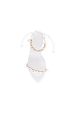 Jewel Sculptural Strappy Heel -Aje S26 22SS7004 IVRY Jewel Sculptural Strappy Heel 22795 Aje B 0139