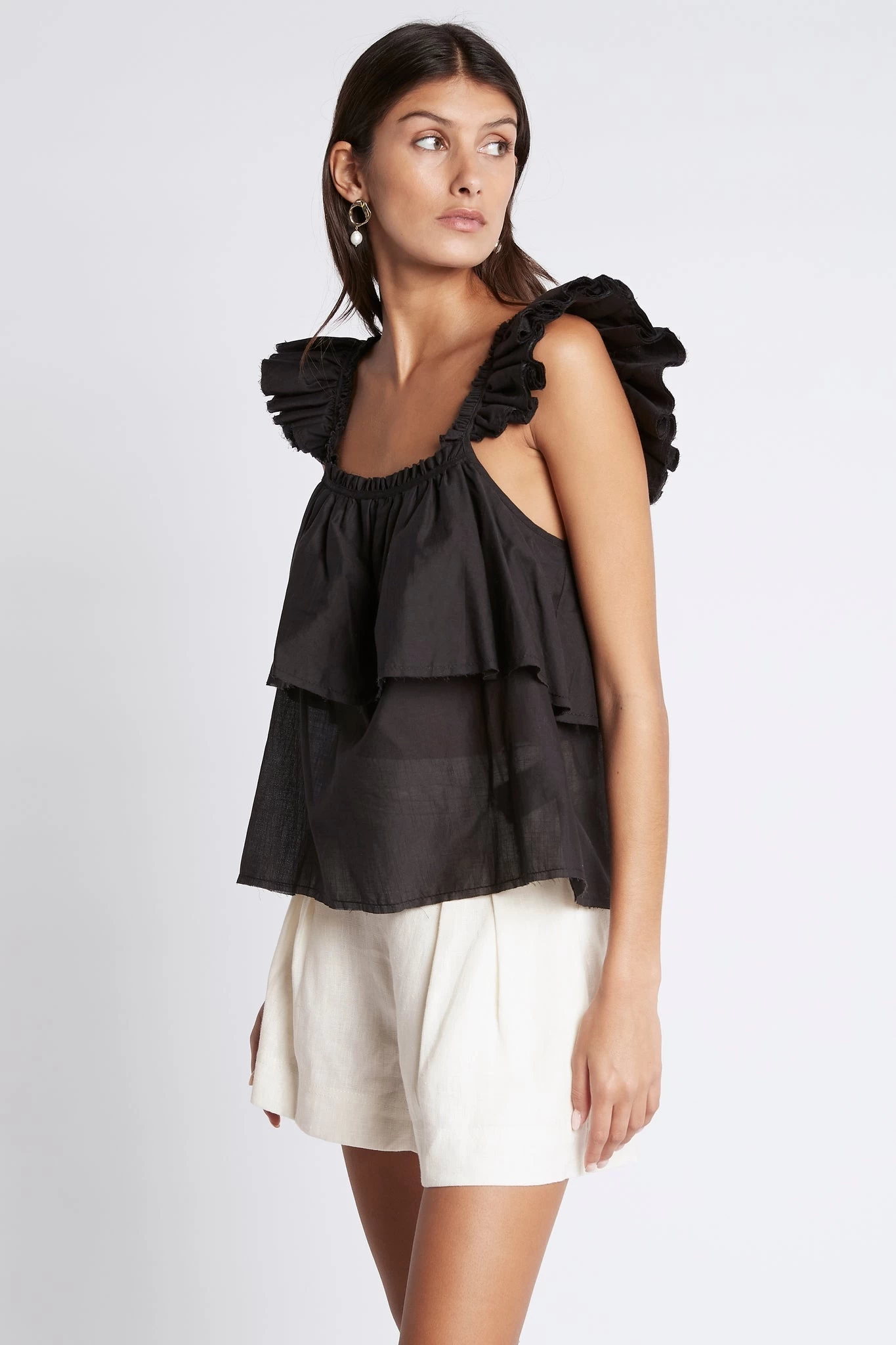 Romance Ruffle Shoulder Cami 5 Romance Ruffle Shoulder Cami - Image 5