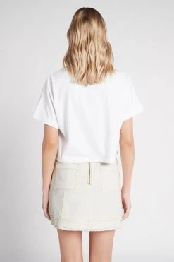 Camellia Denim Mini Skirt -Aje S27 CamelliaDenimMiniSkirt 22SU4103 WHITE 22036 Aje 19671