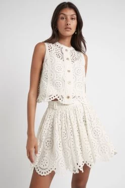 Salita Broderie Shell Top