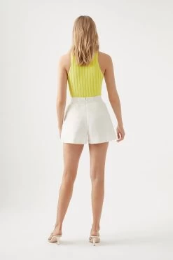 Lucie Beaded Trim Short -Aje S28 22SS3297 IVORYLucieBeadedTrimShort 22710 Aje 14291
