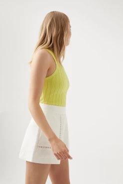 Lucie Beaded Trim Short -Aje S28 22SS3297 IVORYLucieBeadedTrimShort 22710 Aje 14292