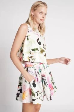 Drift Mini Skirt -Aje S28 DriftMiniSkirt22SU4129 BOTANICFLORAL 22011 Aje 1125