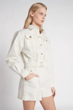 Camellia Denim Short -Aje S29 CamelliaDenimShort 22SU3185 WHITE 22036 Aje 19688