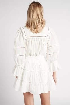 Recurrence Tiered Mini Skirt -Aje S29 RecurrenceTieredMiniSkirt22SU4119 IVORY 22011 Aje 19547