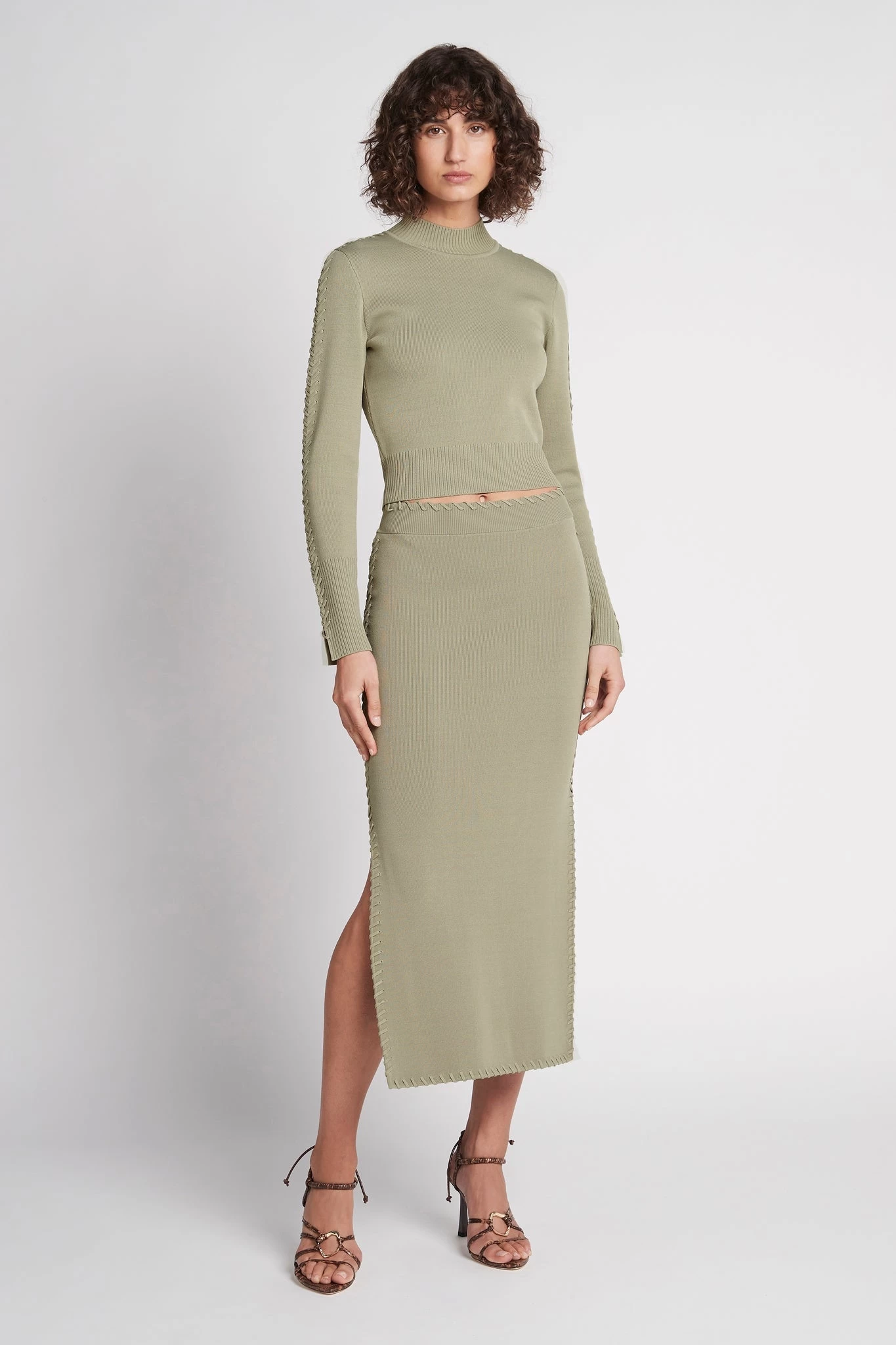 Kai Cropped Crepe Knit Top 6 Kai Cropped Crepe Knit Top - Image 6