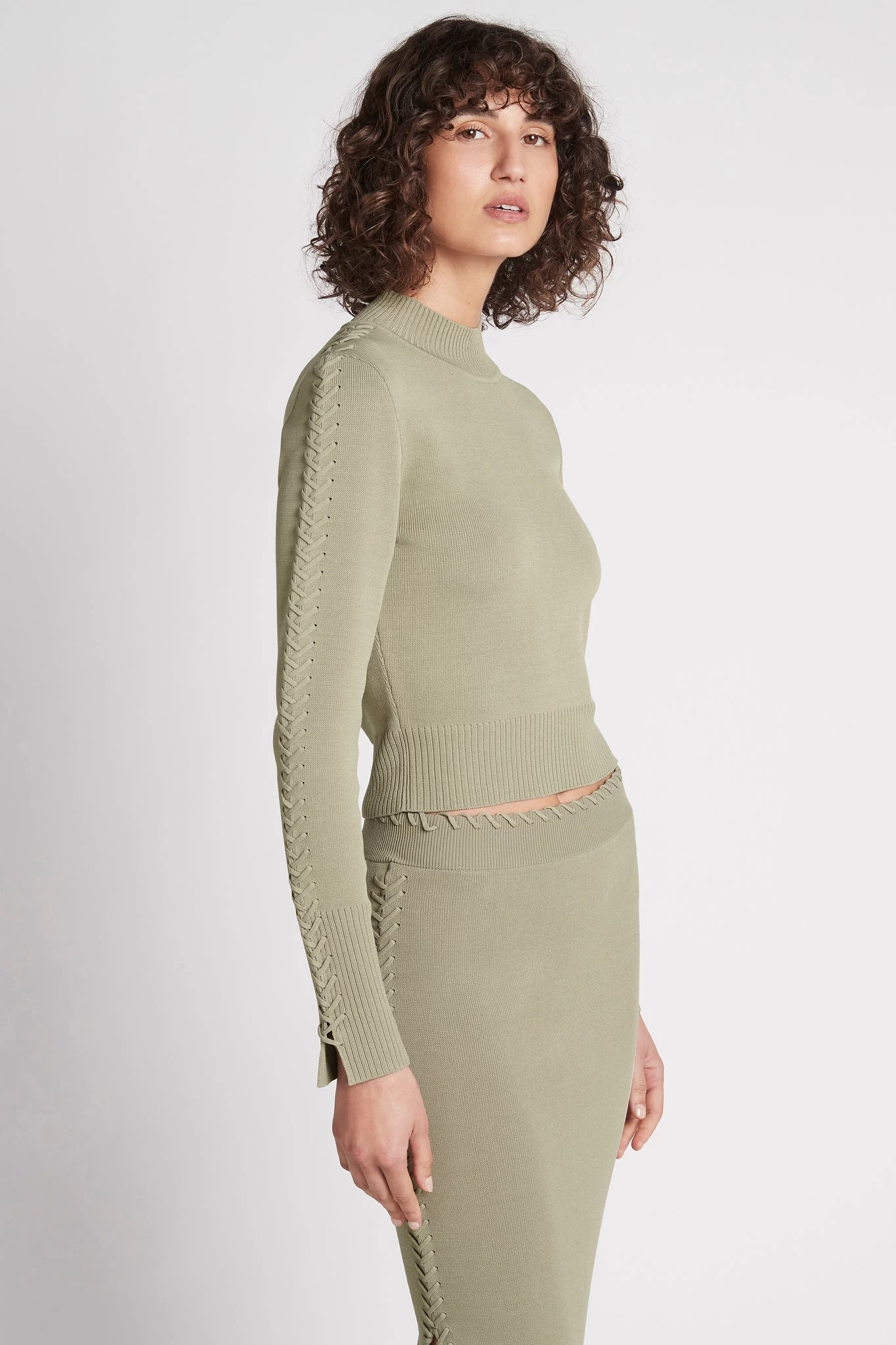 Kai Cropped Crepe Knit Top 4 Kai Cropped Crepe Knit Top - Image 4