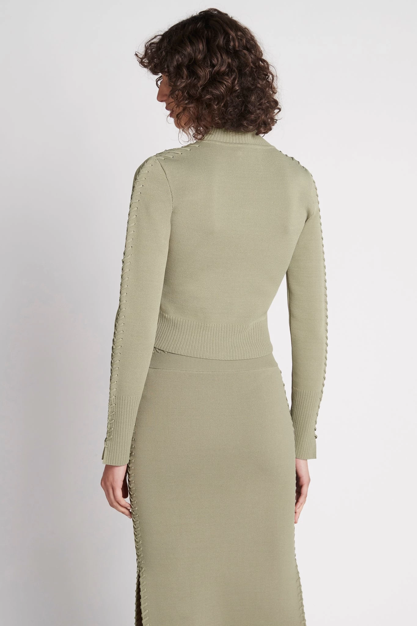 Kai Cropped Crepe Knit Top 5 Kai Cropped Crepe Knit Top - Image 5