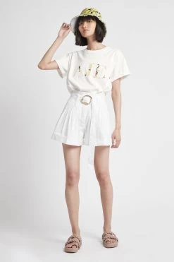 Pelicano Tee -Aje S30 21RE1323 PelicanoTee White CitrusBloom 21830 Aje 2095 fullshot