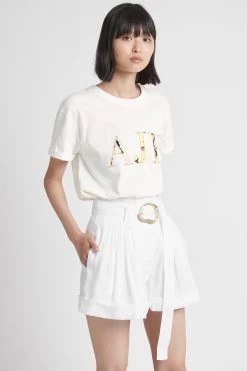 Pelicano Tee -Aje S30 21RE1323 PelicanoTee White CitrusBloom 21830 Aje 2111