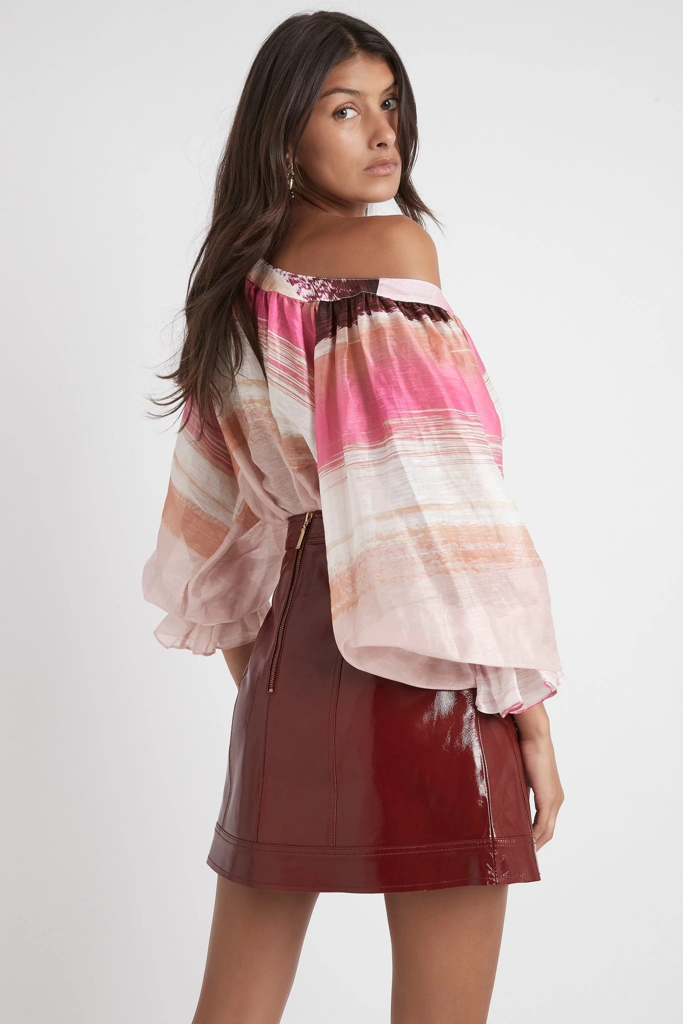 Kasbah Le Corsaire Sunset Stripe Button Blouse 4 Kasbah Le Corsaire Sunset Stripe Button Blouse - Image 4