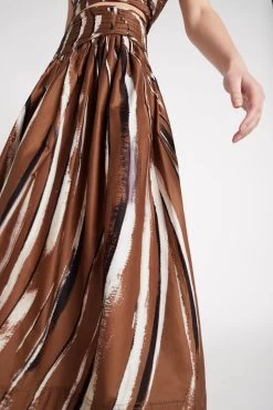 Estelle Midi Skirt -Aje S30 22SS4219 NEUTRALSTRIPEEstelleMidiSkirt 22508 Aje 7337