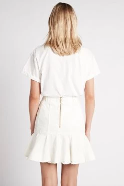 Indra Denim Flip Skirt -Aje S30 IndraDenimFlipSkirt22SU4101 WHITE 22011 Aje 19433