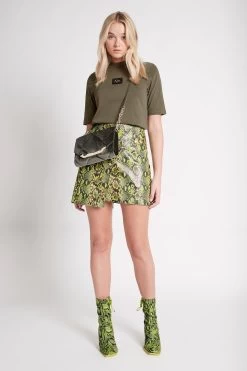 Frida Logo Tee -Aje S31 22AW1680 KHAKI BLACK FridaLogoTee 22300 Aje 0985 fullshot