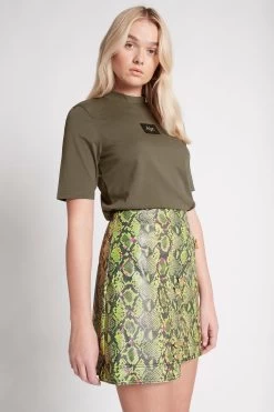 Frida Logo Tee -Aje S31 22AW1680 KHAKI BLACK FridaLogoTee 22300 Aje 0996