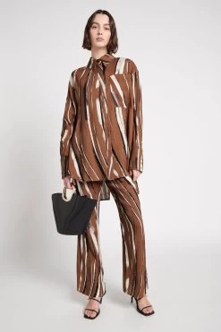 Aurelie Flare Pant -Aje S32 22SS3331 NEUTRALSTRIPEAurelieFlarePant 22508 Aje 7446