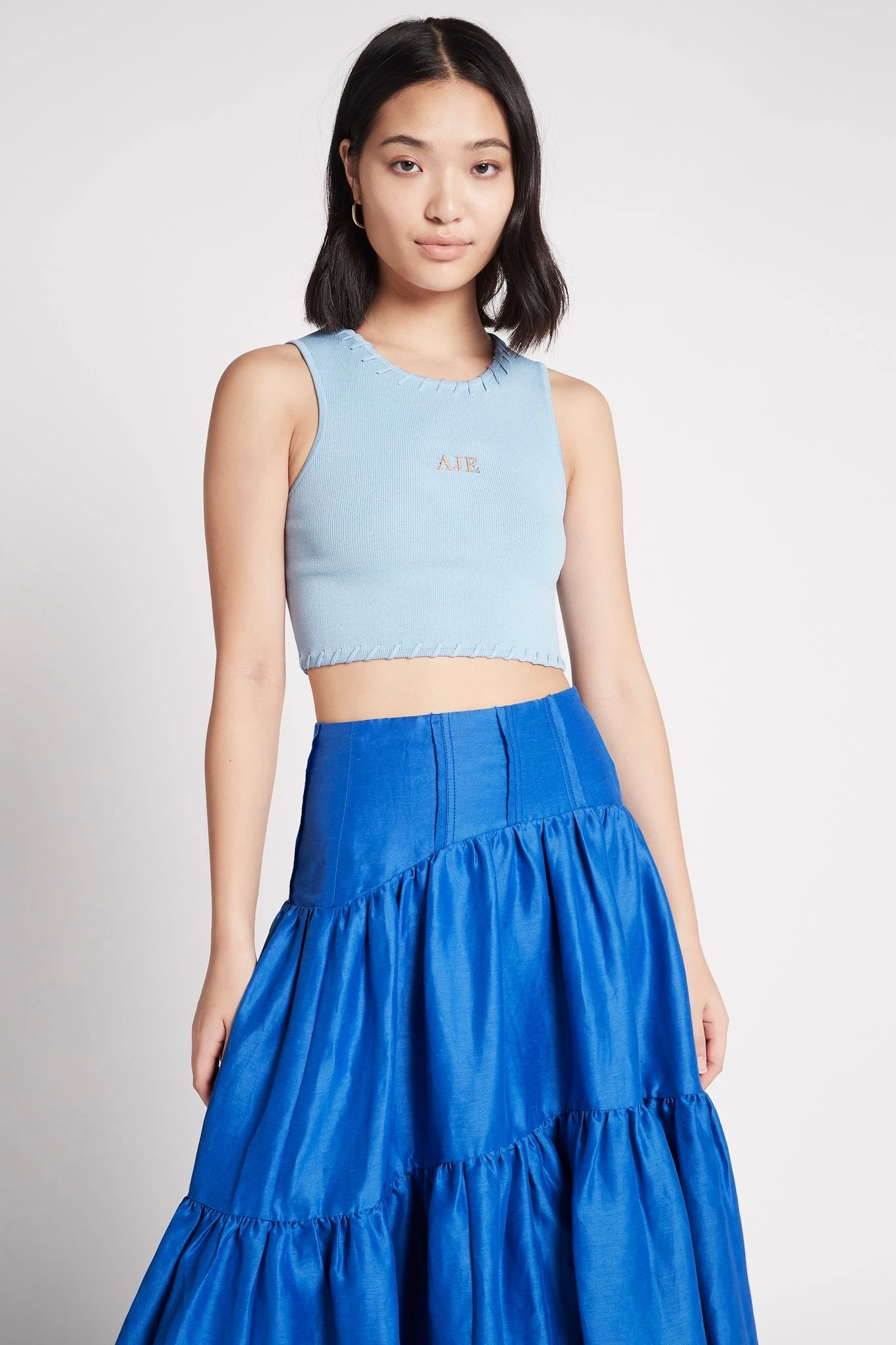 Kai Logo Cropped Knit Tank 1 Kai Logo Cropped Knit Tank