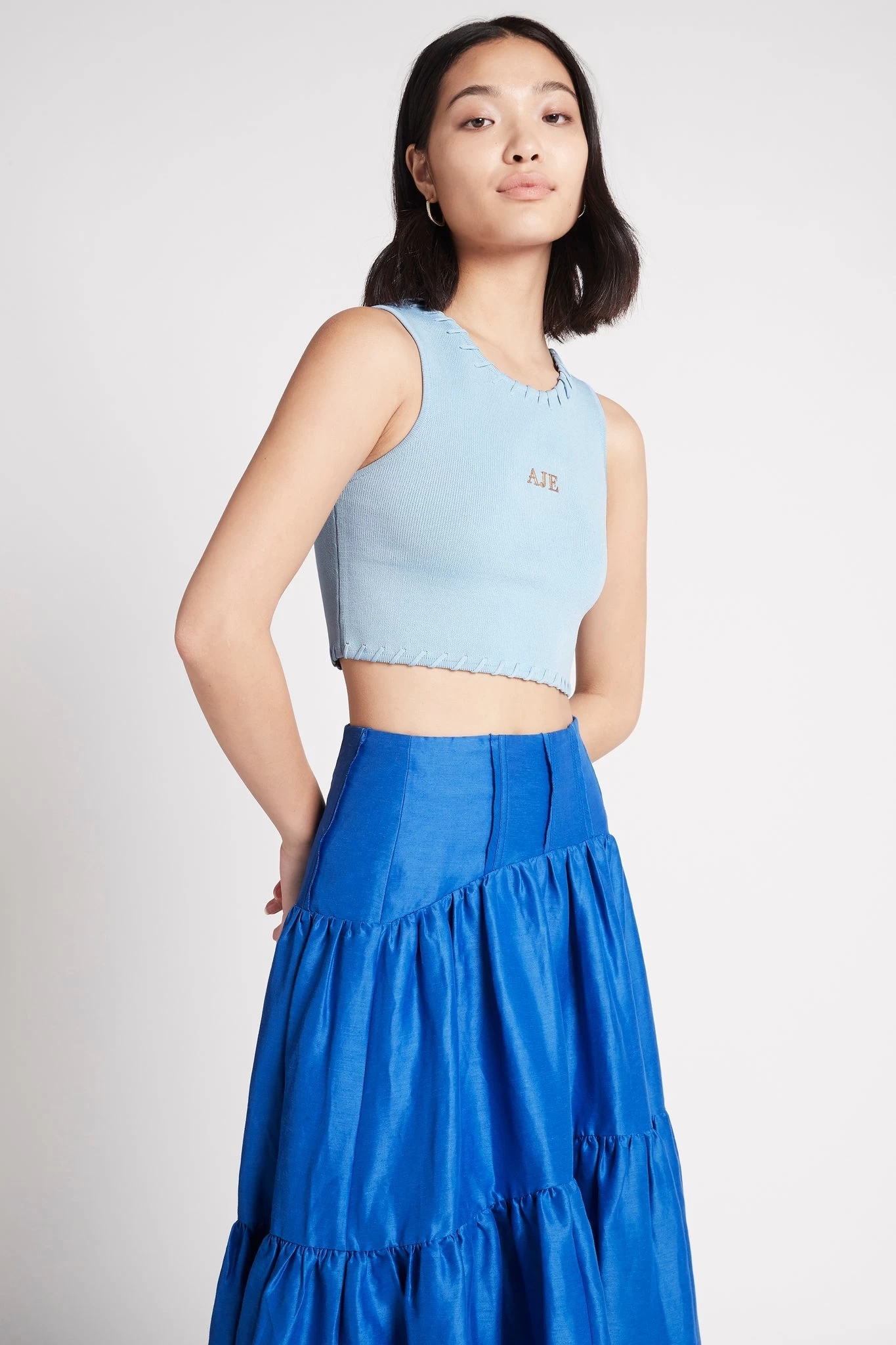 Kai Logo Cropped Knit Tank 3 Kai Logo Cropped Knit Tank - Image 3