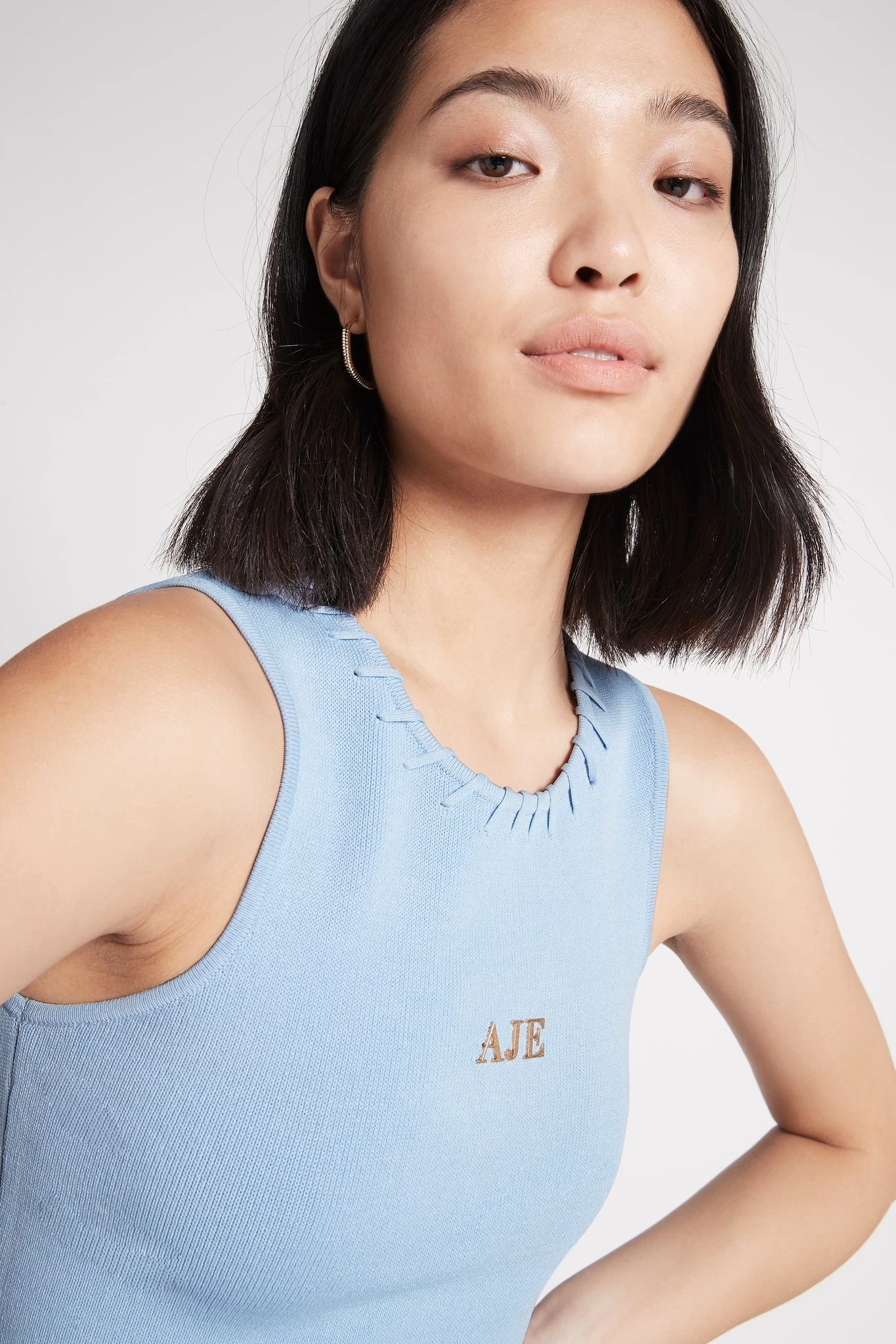 Kai Logo Cropped Knit Tank 4 Kai Logo Cropped Knit Tank - Image 4