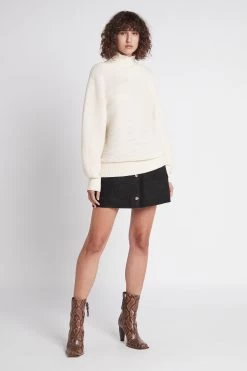 Serpentine Knit Jumper -Aje S36 22AW1612 IVORY SerpentineKnitJumper 22263 Aje 1130 fullshot