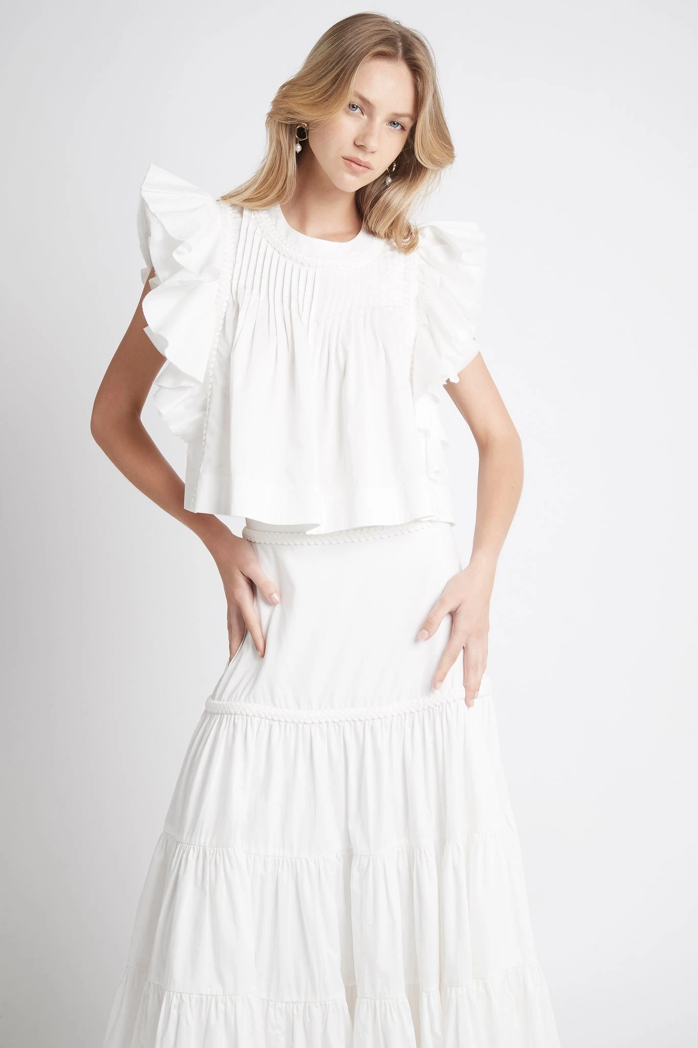 Casabianca Frill Sleeve Top 3 Casabianca Frill Sleeve Top - Image 3