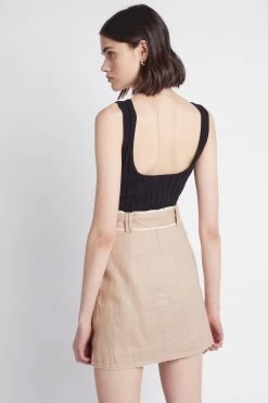 Overture Ribbed Tank -Aje S38 20AJ1033 Overture Ribbed Tank Black 21647 Aje 2910 1