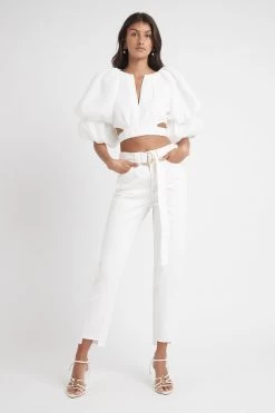 Syros Denim Belted Pant