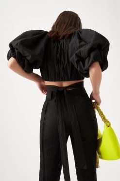 Impression Top 10 Impression Top -Aje S41 22CO1140 BLACK Impression Top 22675 Aje 1740