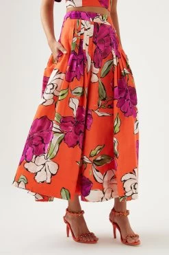 Lewis Tuck Detail Midi Skirt -Aje S41 22RE4287 VVD CAM Lewis Tuck Detail Midi Skirt 22794 Aje D1 16405