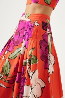 Lewis Tuck Detail Midi Skirt -Aje S41 22RE4287 VVD CAM Lewis Tuck Detail Midi Skirt 22794 Aje D1 16406