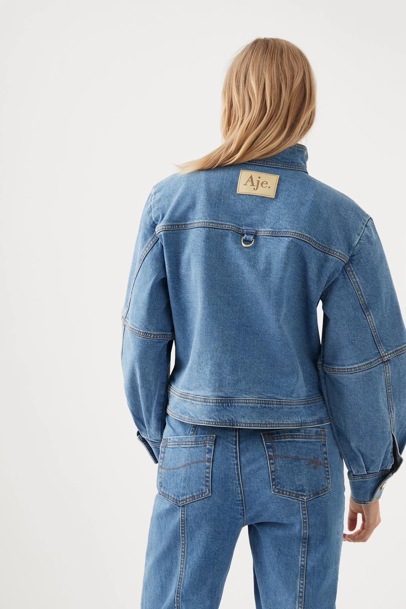 Dove Denim High Collar Zip Jacket 5 Dove Denim High Collar Zip Jacket - Image 5