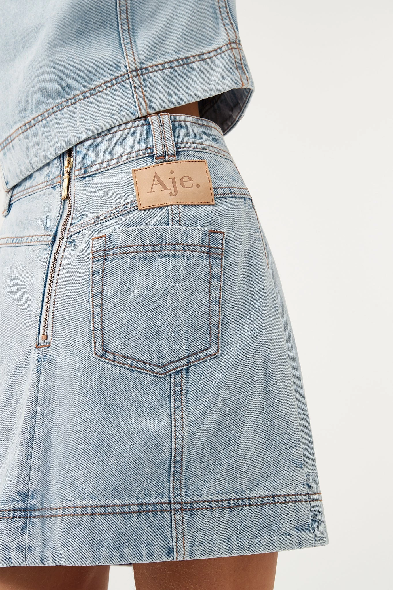 Marcia Laced Denim Skirt 5 Marcia Laced Denim Skirt - Image 5