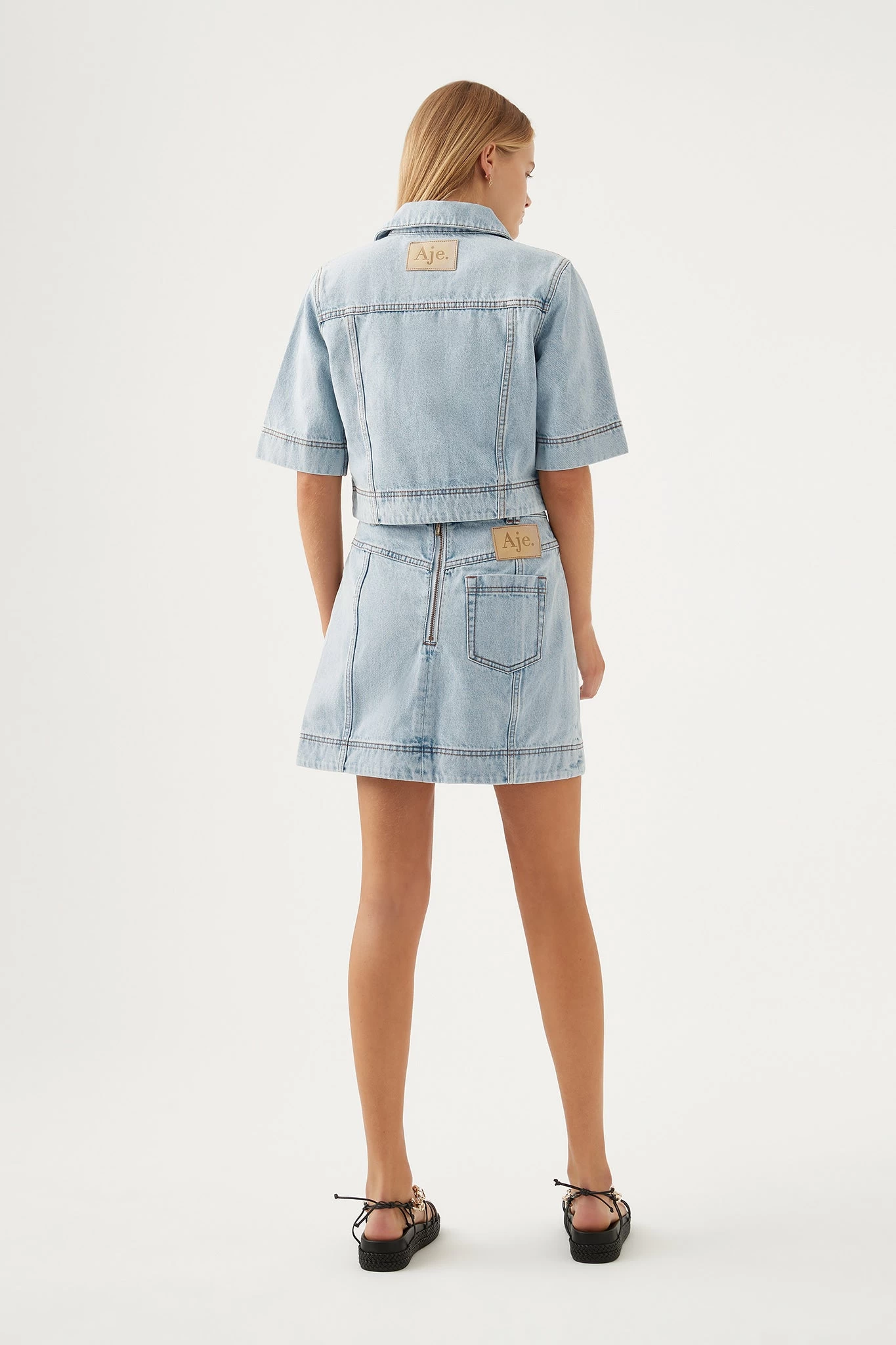 Marcia Laced Denim Skirt 6 Marcia Laced Denim Skirt - Image 6