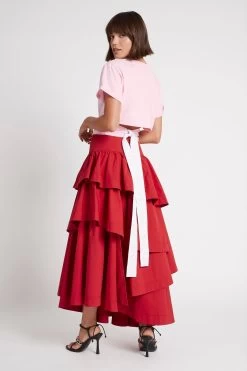 Elements Tie Back Tee -Aje S44 22SU1535 ROSEPINK ElementsTieBackTee 22078 Aje 63854