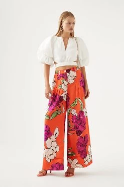 Dazzling Floral Wide Leg Pant 13 Dazzling Floral Wide Leg Pant -Aje S46 22RE3334 VVD CAM Dazzling Floral Wide Leg Pant 22794 Aje D1 16469