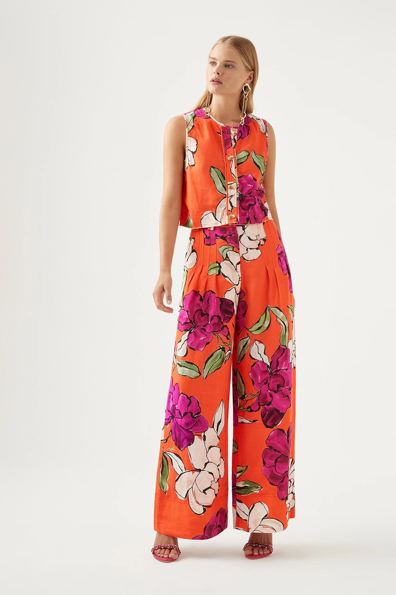 Dazzling Floral Wide Leg Pant 1 Dazzling Floral Wide Leg Pant