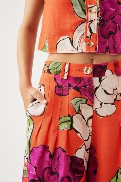 Dazzling Floral Wide Leg Pant 11 Dazzling Floral Wide Leg Pant -Aje S46 22RE3334 VVD CAM Dazzling Floral Wide Leg Pant 22794 Aje D1 16478