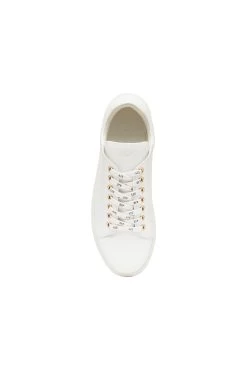 Hazel Embroidered Logo Trainer -Aje S48 HazelTrainer WHITE BERRY 22474 AjeAthletica 0283copy