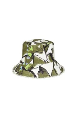 Romance Bucket Hat -Aje S49 21RE8000FW Romance Bucket Hat Olive Leaf 21741 Aje B 0332
