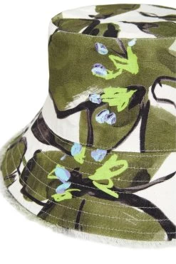 Romance Bucket Hat -Aje S49 21RE8000FW Romance Bucket Hat Olive Leaf 21741 Aje B 0343 detailshot