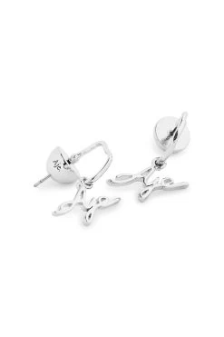 Aje Logo Charm Drop Earrings -Aje S51 21AW9003 Aje Logo Charm Drop Silver 21213 Aje 0600
