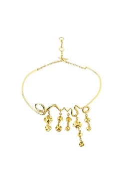 Mora Twist Mobile Necklace -Aje S52 22RE9095 GLD Mora Twist Mobile Necklace 22795 Aje C 0259