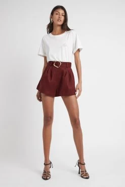 Kasbah Tee -Aje S56 21RE1307 Kasbah Tee White Sunset Stripe 21877 Aje 0333 fullshot